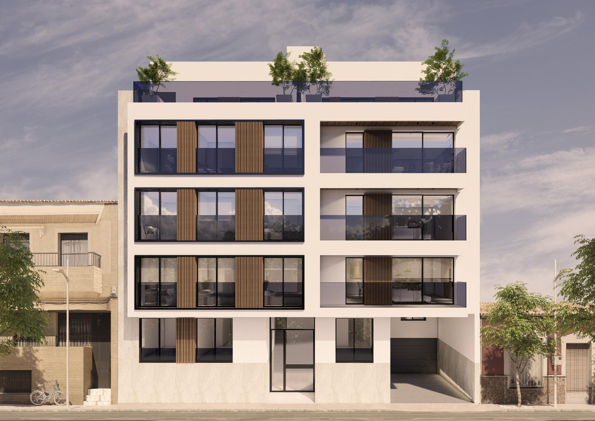 Modern new build apartments in the center of guardamar del segura