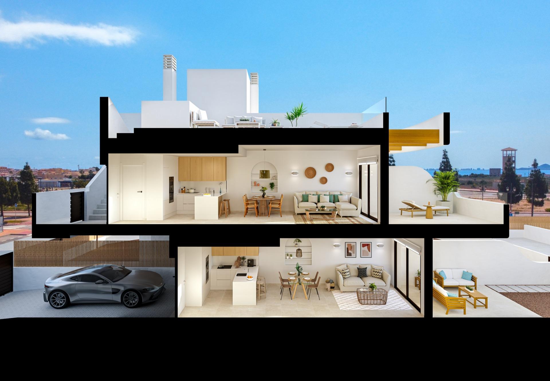 New build residential complex near serena golf and the mar menor in los alcazares
