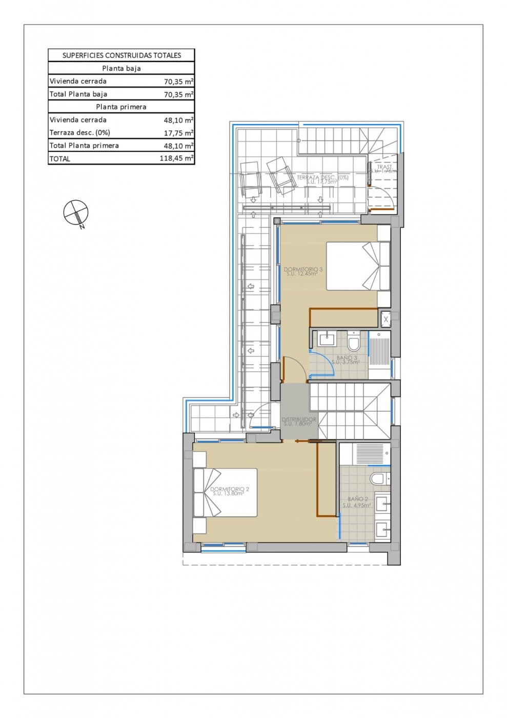 New build villas in pilar de la horadada on the golf course