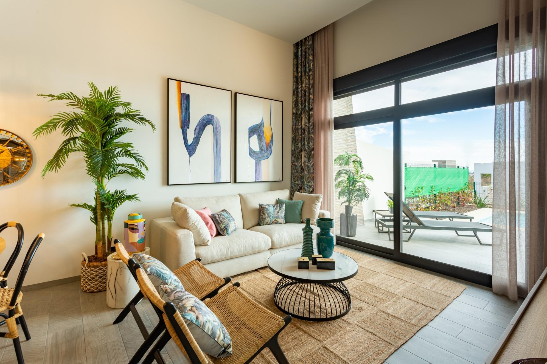 New build semi detached villas with private pool at la finca golf resort algorfa