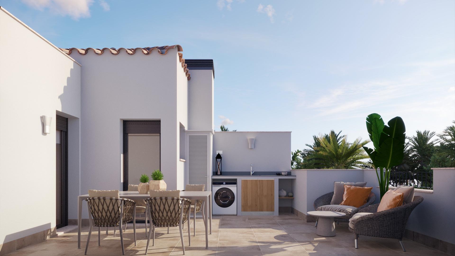 Modern townhouses near golf courses in santa rosalia-murcia