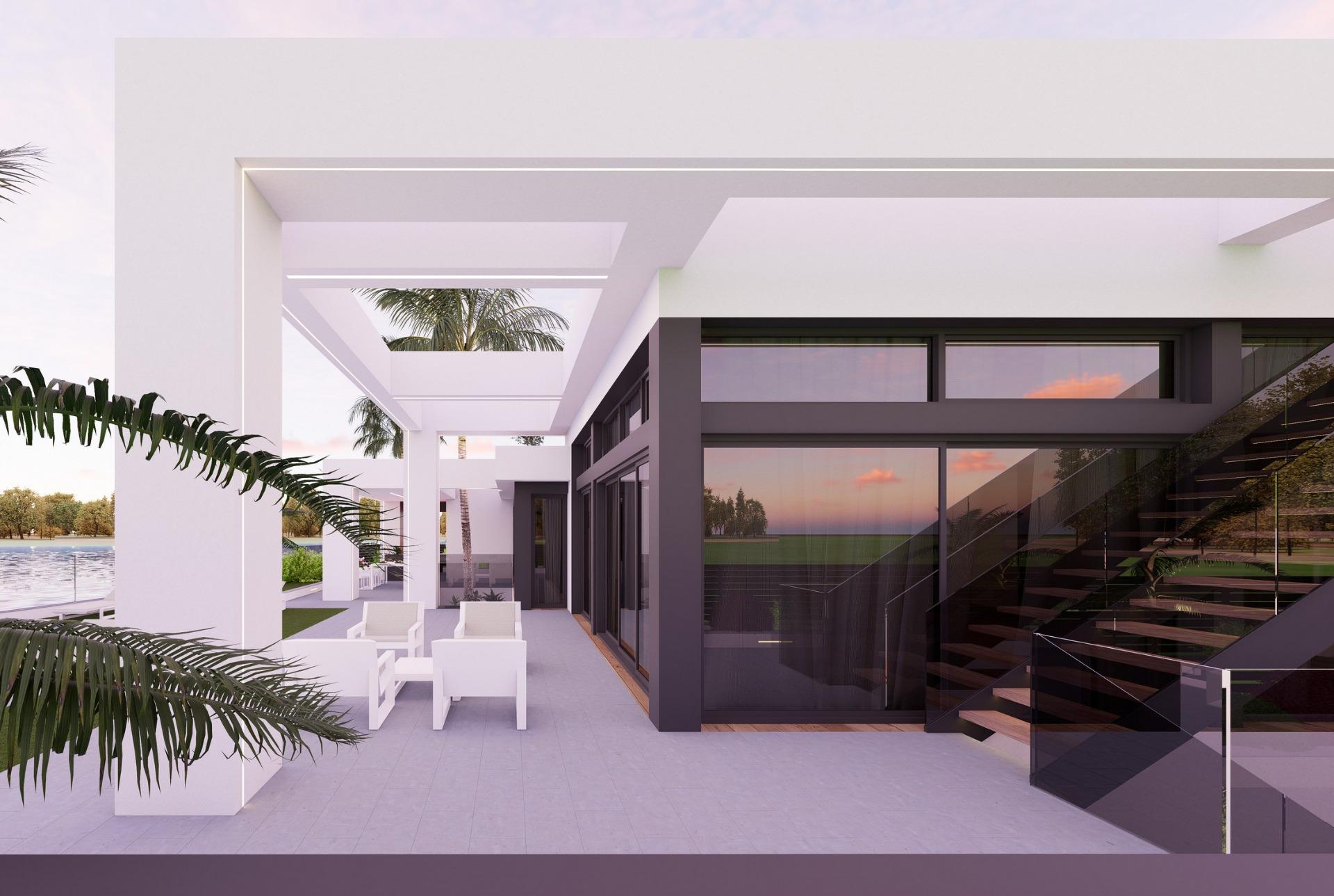 Frontline lake villas in santa rosalía lake resort, murcia