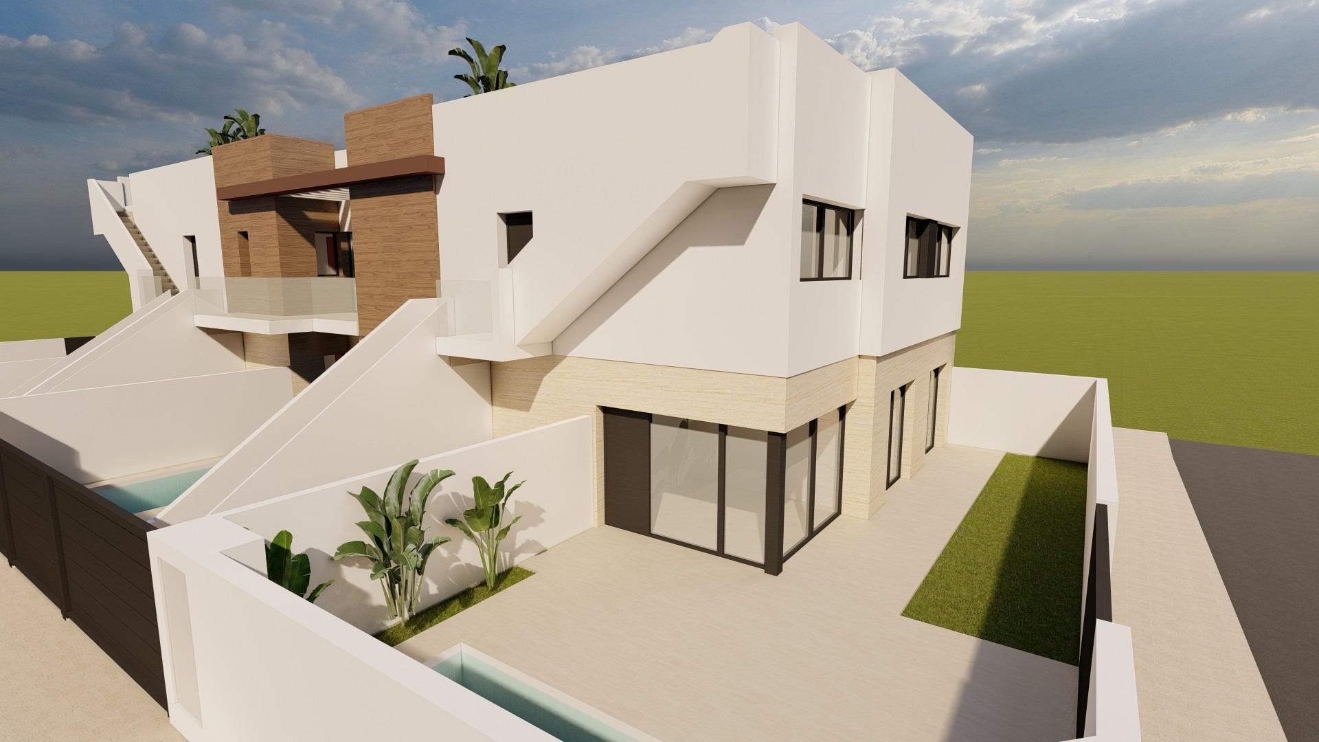New build bungalows for sale in lo pagan near the beach and marina