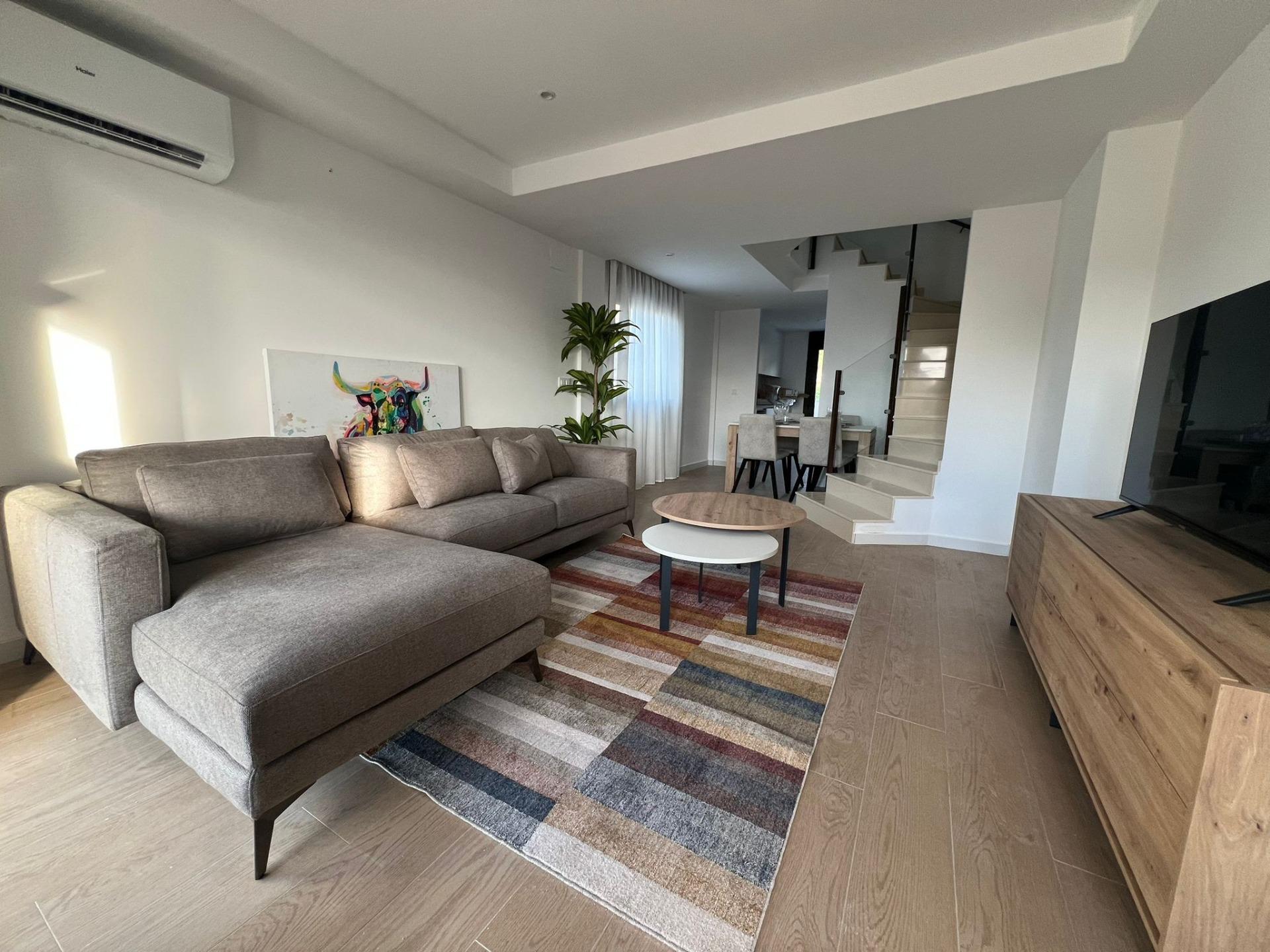 New build townhouses with sea views in portman murcia