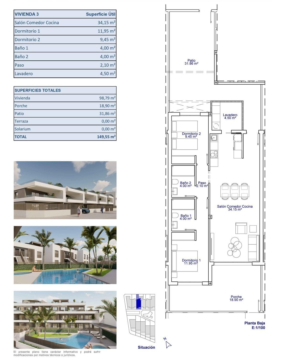 New build apartments and bungalows for sale in pilar de la horadada near the beach