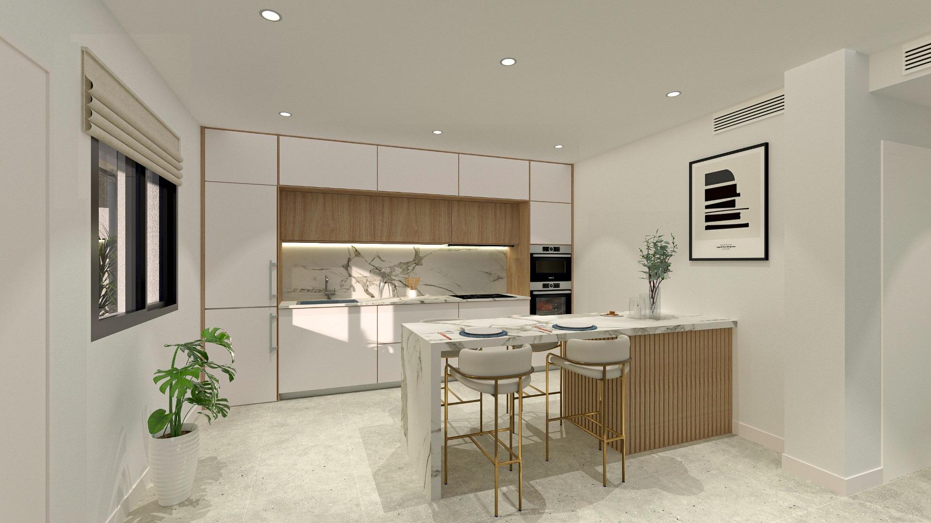 Modern new build bungalows for sale in san pedro del pinatar near the beach