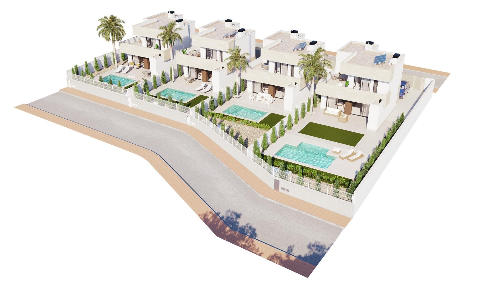 Modern new build villas near the beach in santiago de la ribera