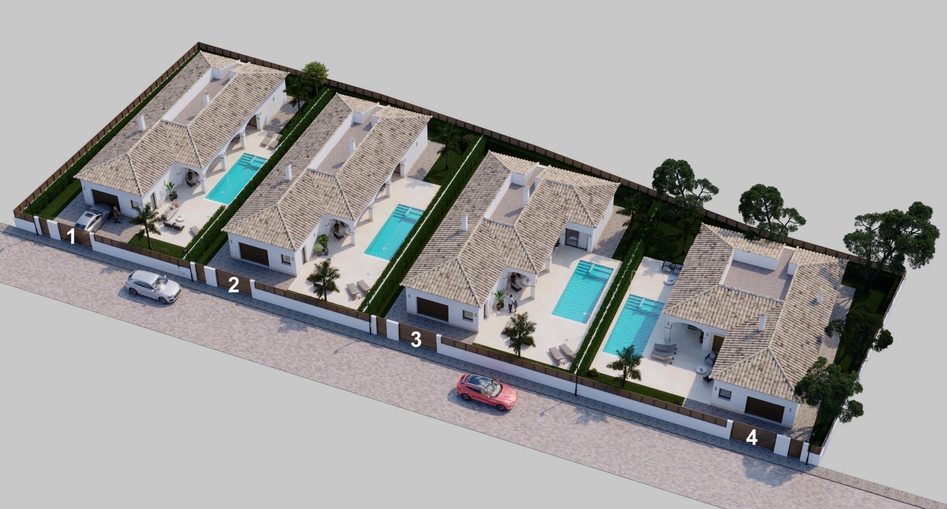 New build mediterranean villas in san pedro del pinatar