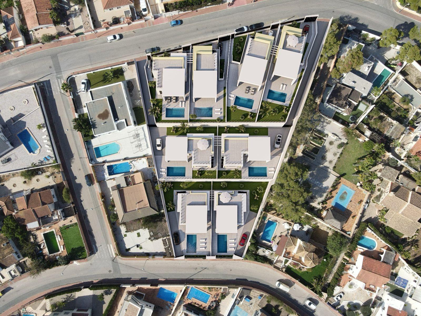 New-build one-story villas with private pool in torrevieja