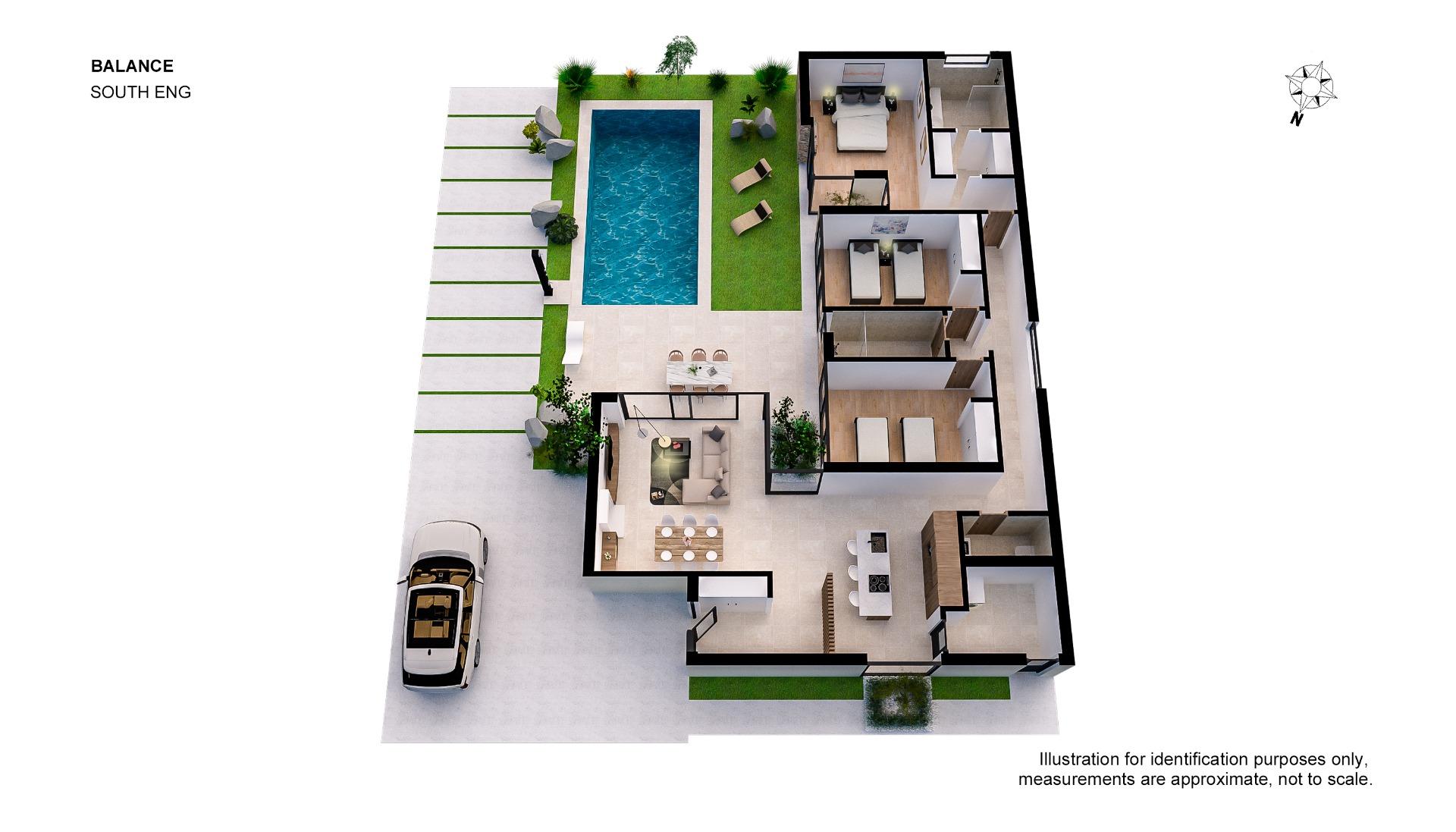 New build villas in altoana golf resort, murcia