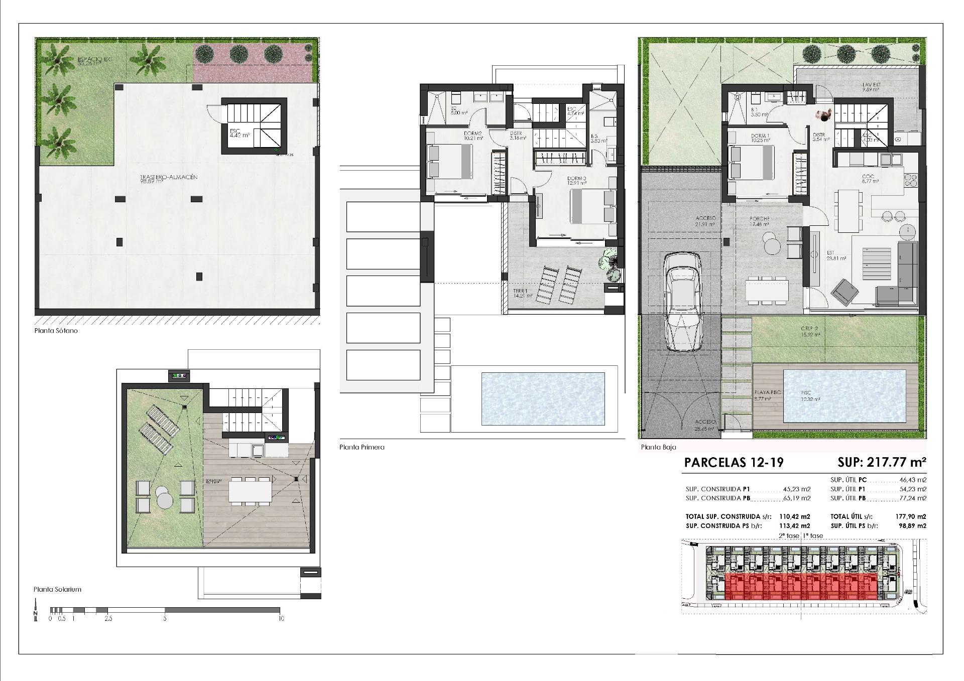 New build villas in private gated resort in province of murcia