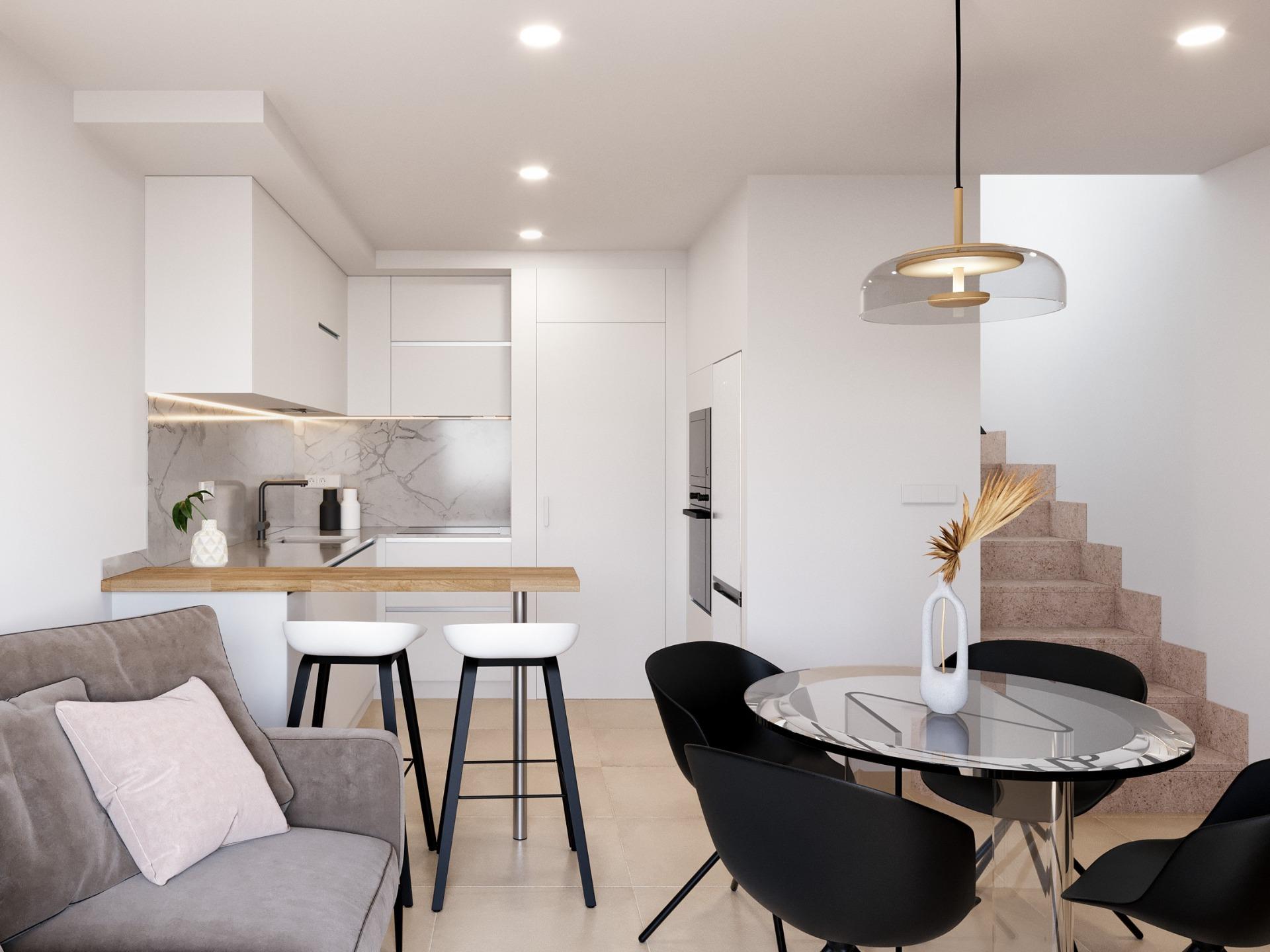 Modern townhouses near golf courses in santa rosalia-murcia