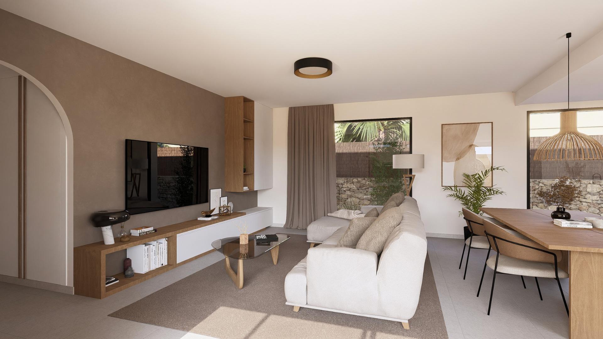 Contemporary one level villas in altaona golf resort murcia