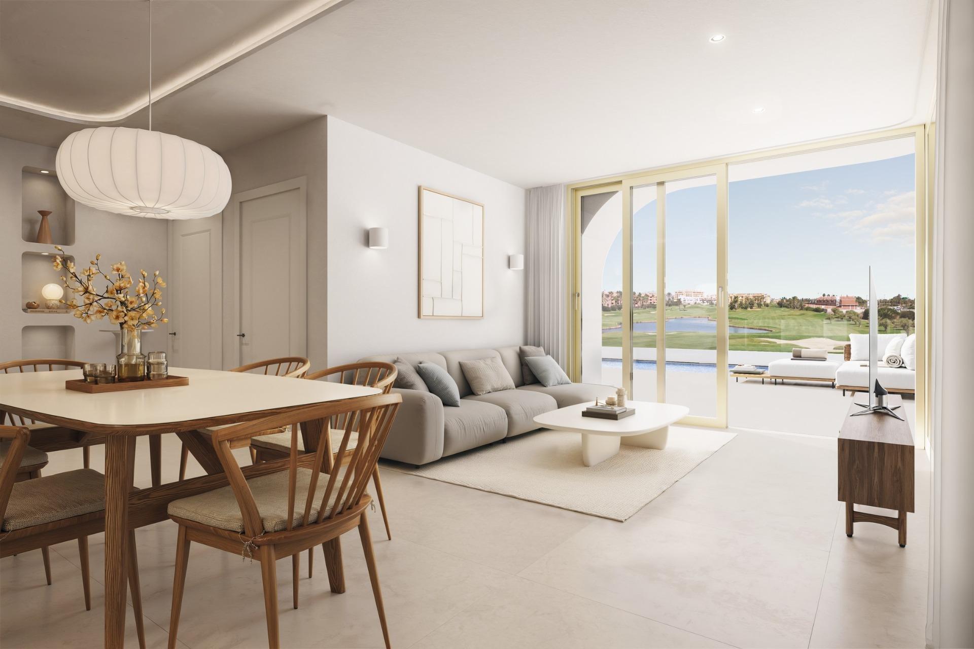 New build residential complex in los alcázares on the frontline of serena golf