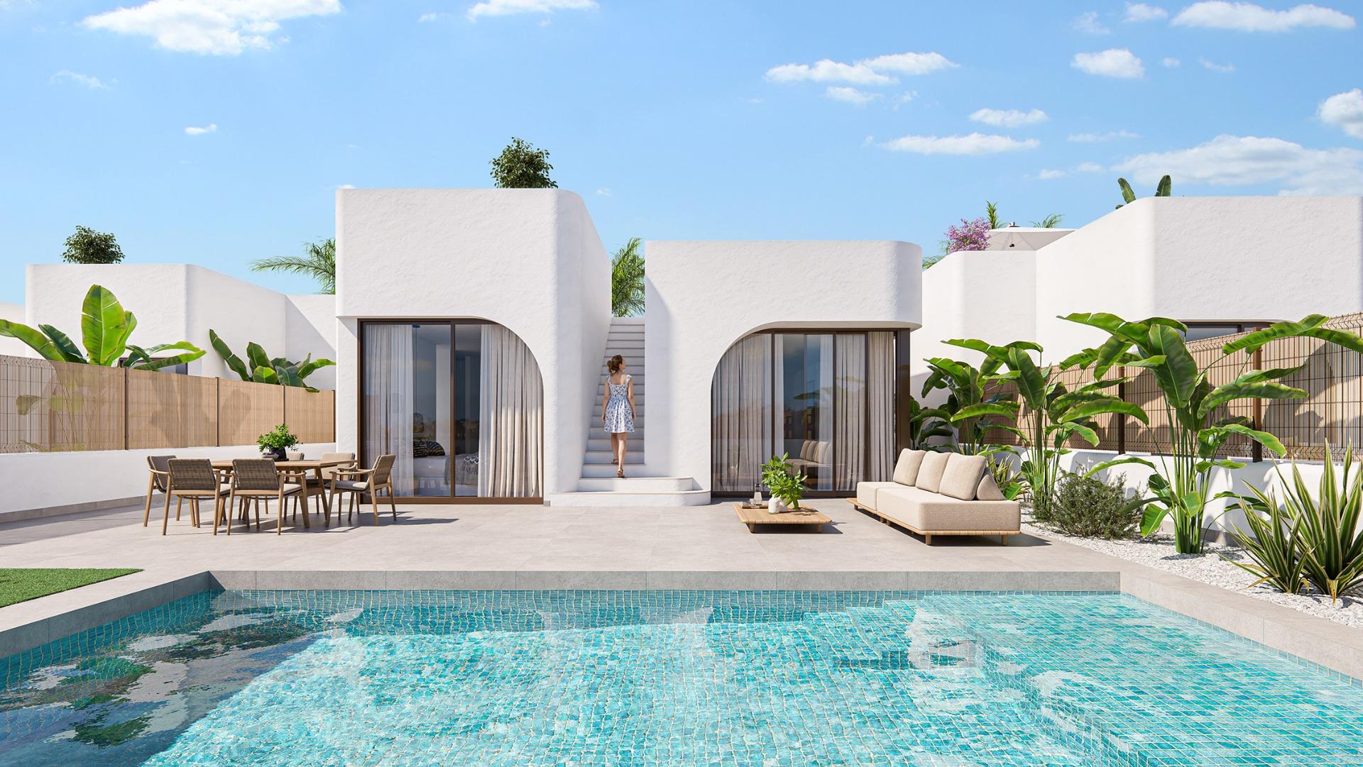 New build residential complex in los alcázares on the frontline of serena golf