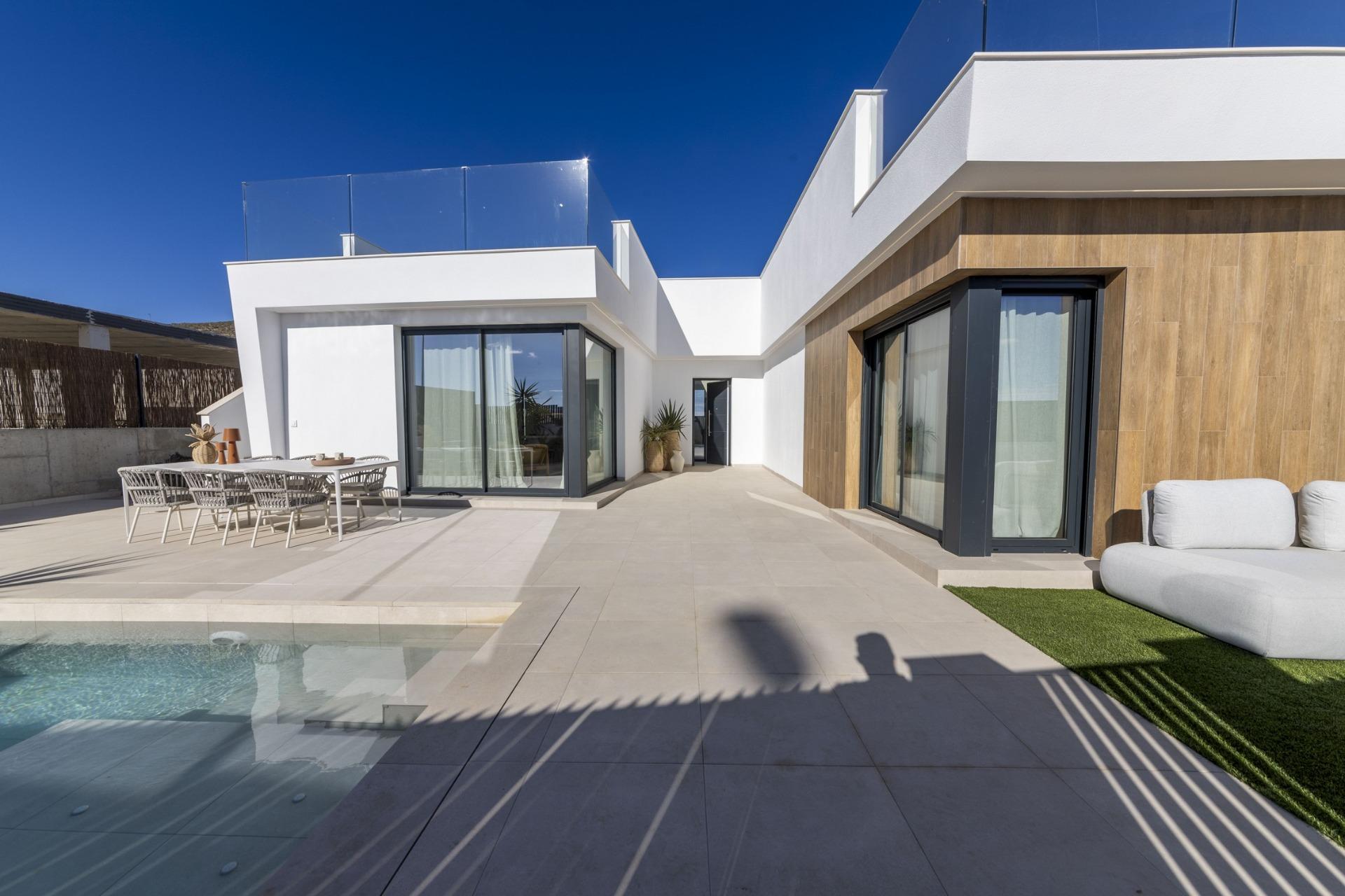 New build one level villas in altaona golf resort, murcia