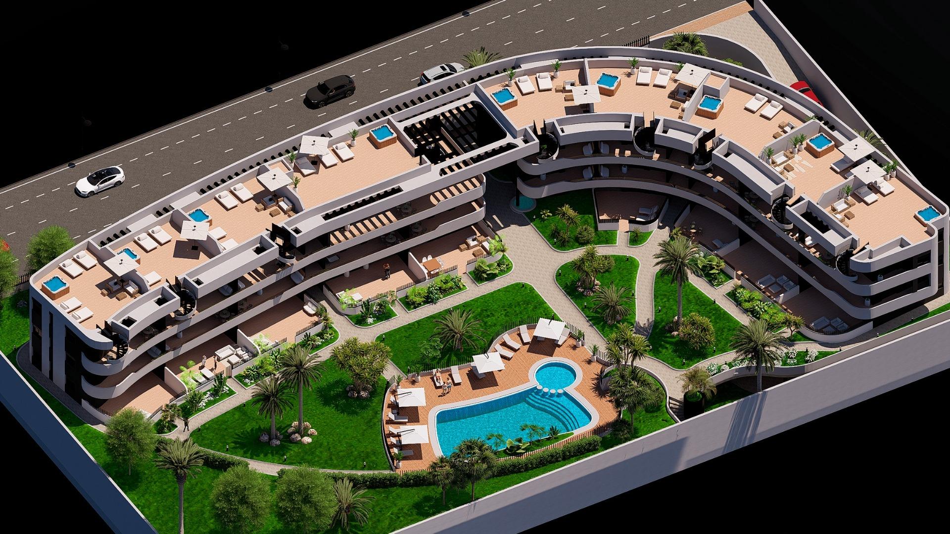Luxury golf front apartments near the sea in los alcazares costa calida