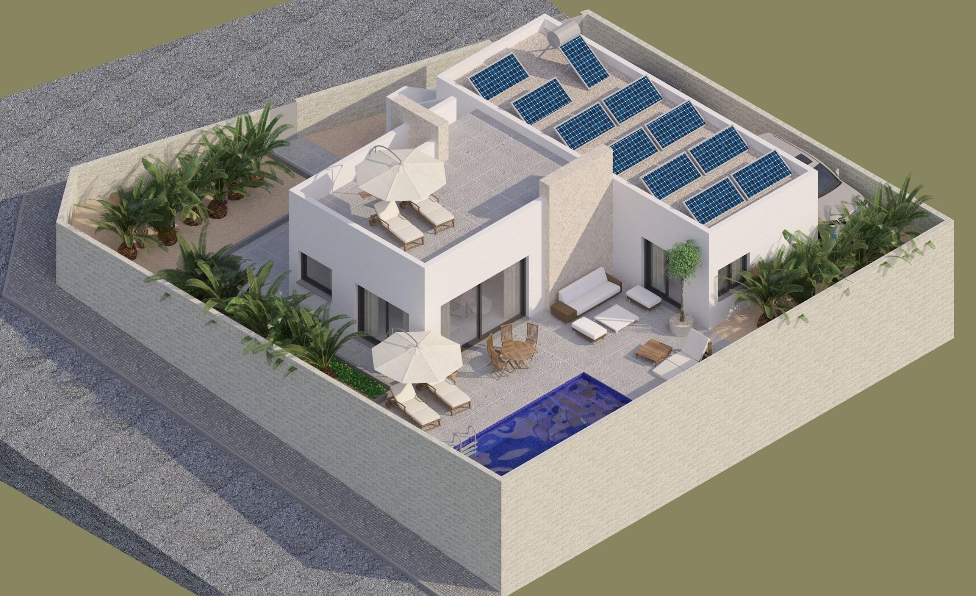 New build modern villa in benijofar
