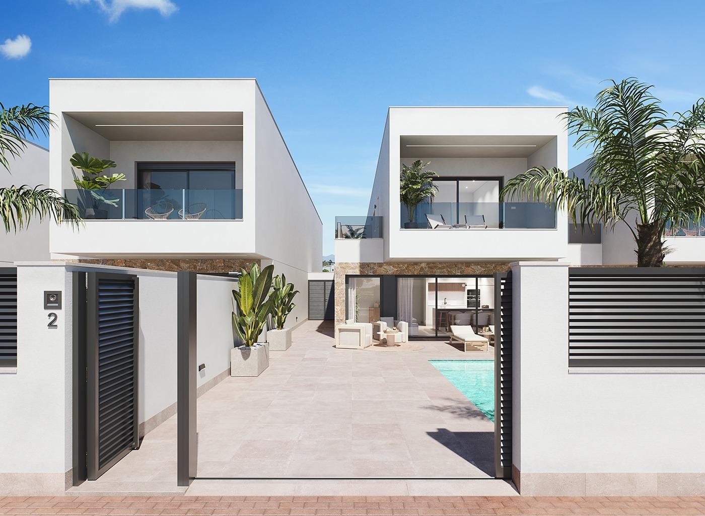Modern new build villas with private pool in san pedro del pinatar