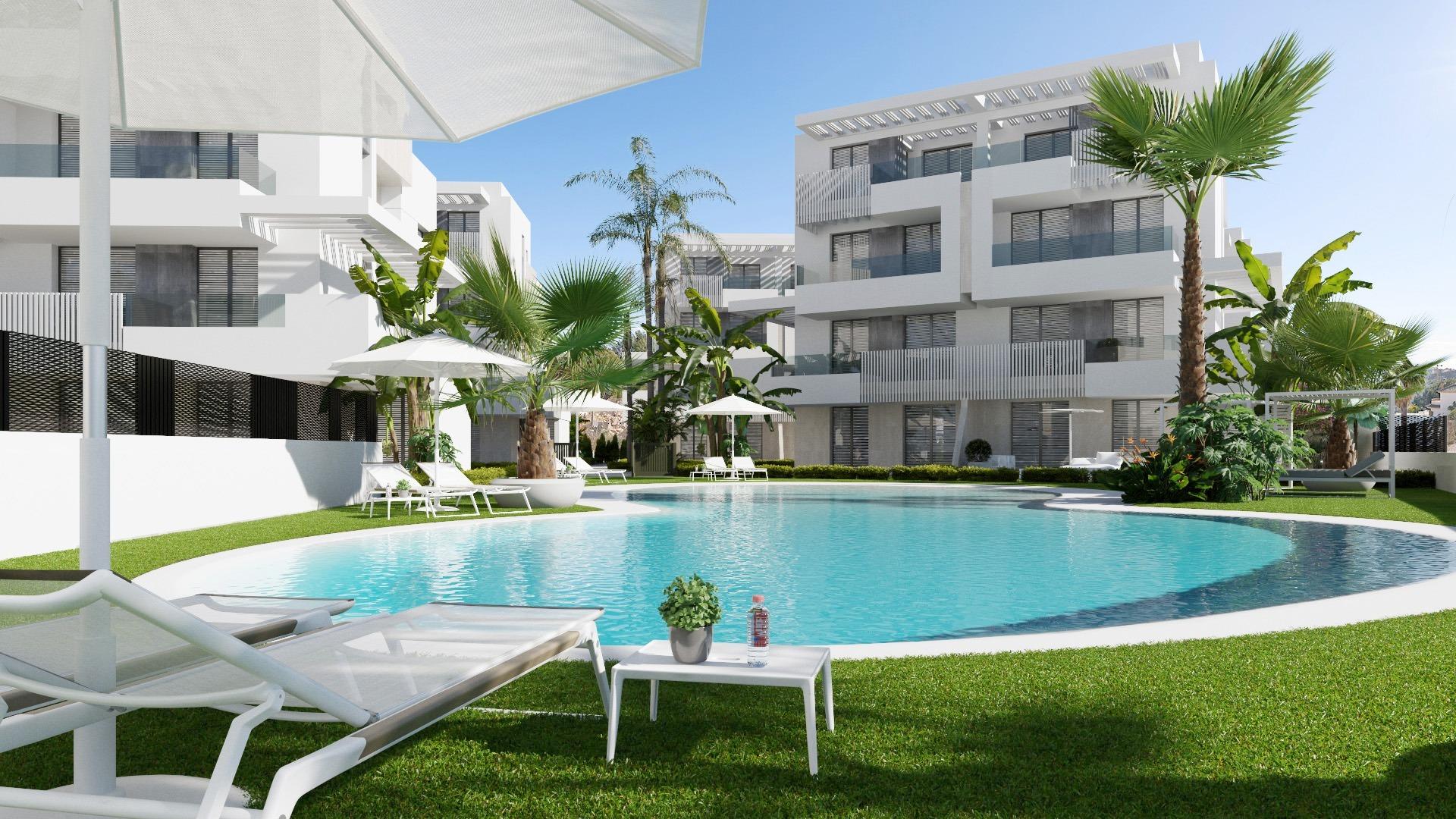New build apartments in private gated resort in province of murcia