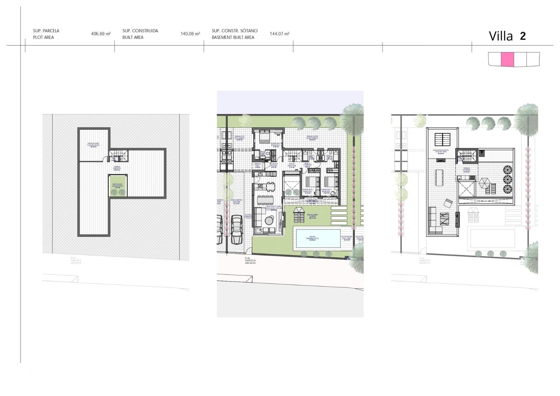 New build villas in private gated resort in province of murcia