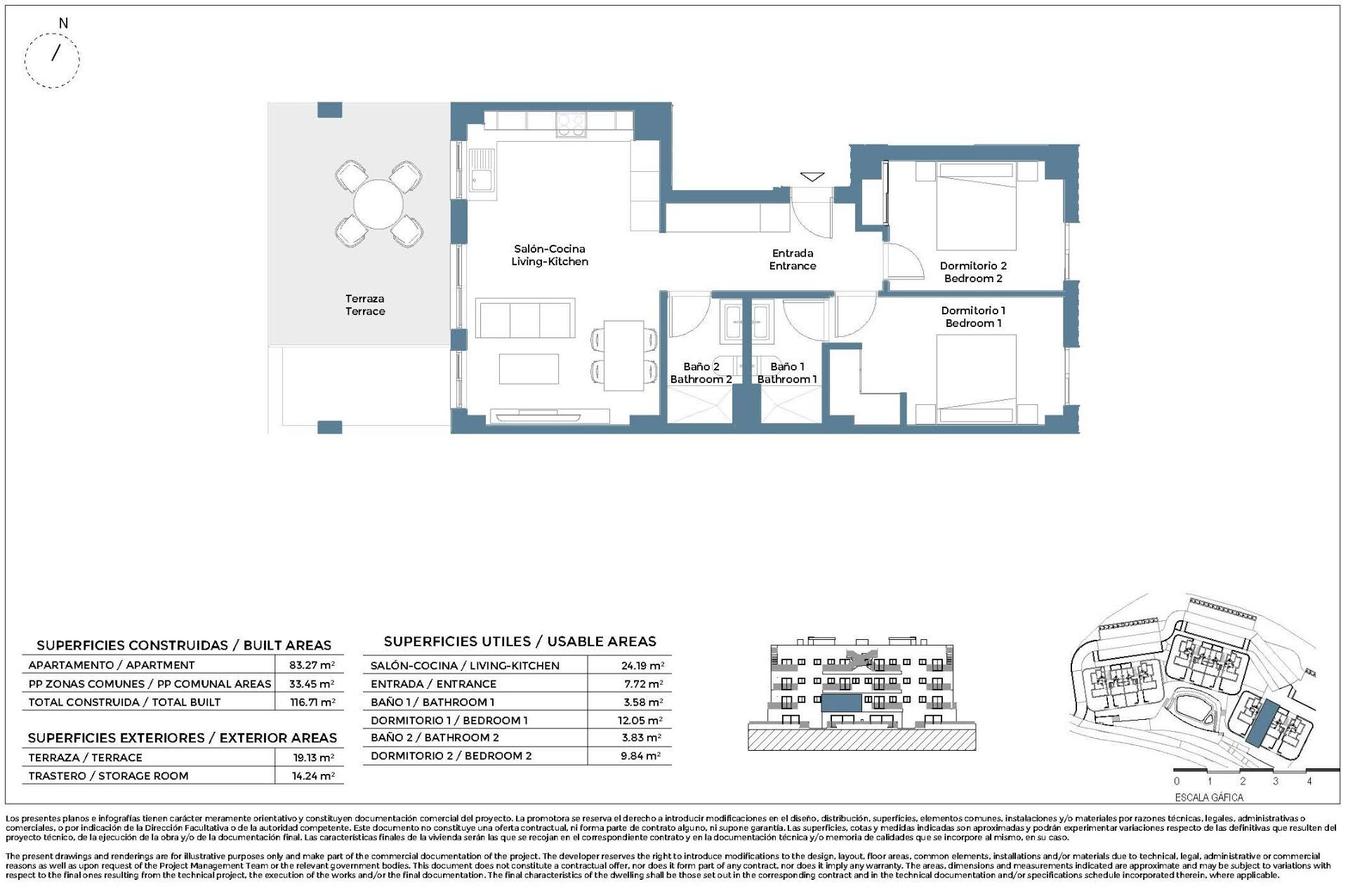 New build apartments and semi detached villas in corvera hills golf-murcia