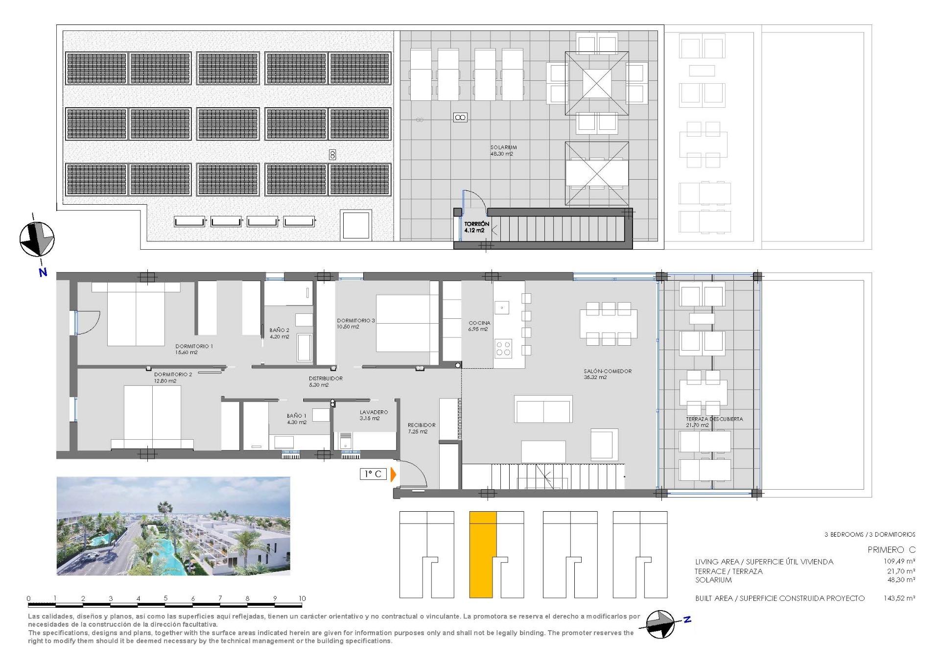 New build bungalows for sale in mar de cristal near the beach