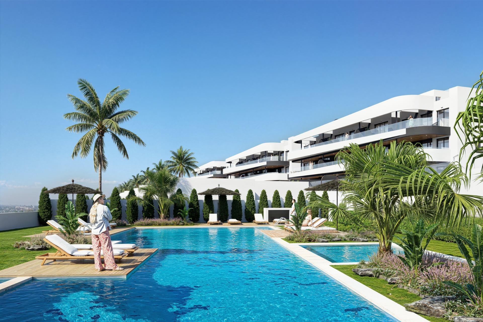 New build golf front apartments and villas in la serena golf los alcazares