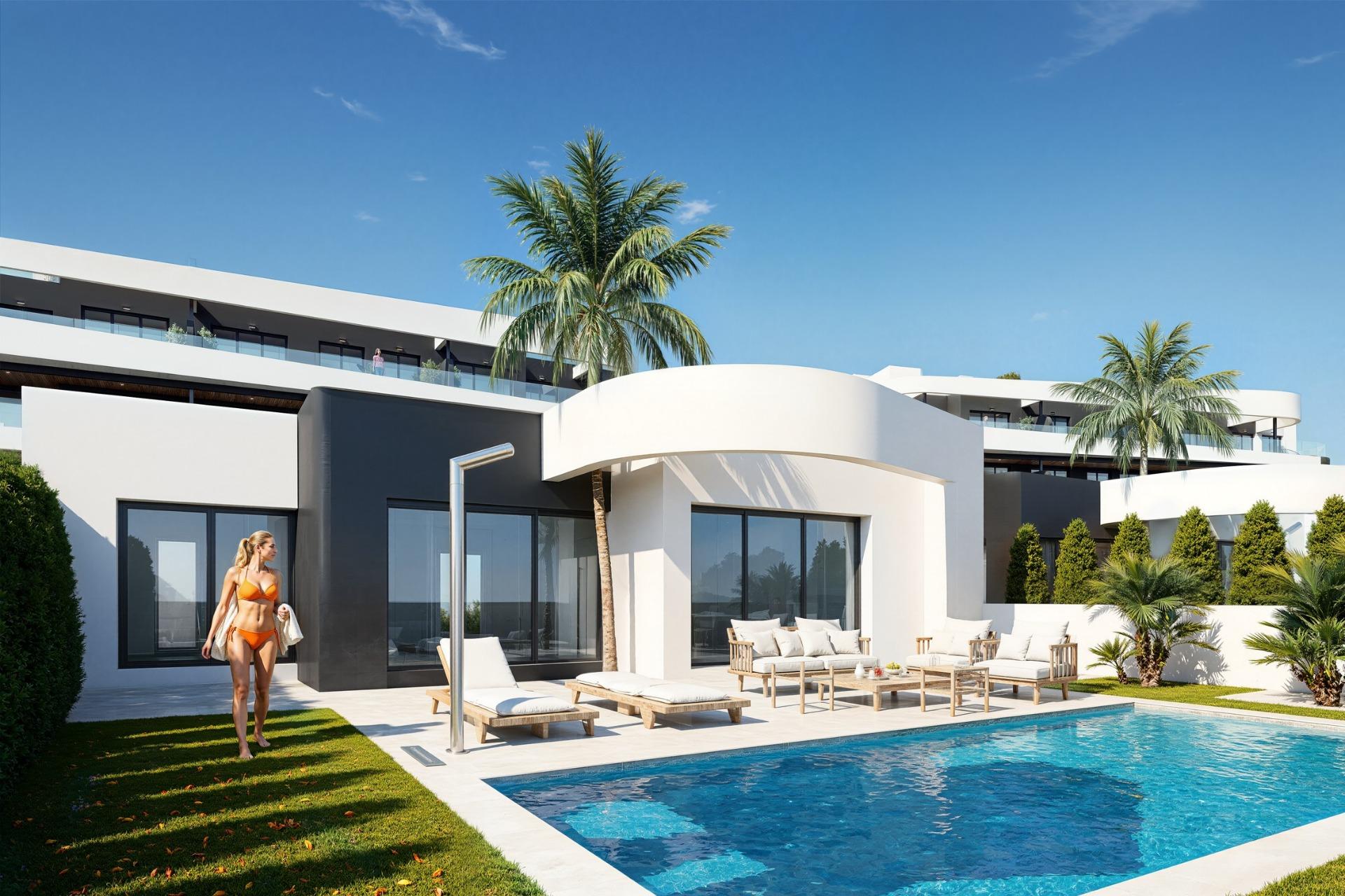 New build golf front apartments and villas in la serena golf los alcazares