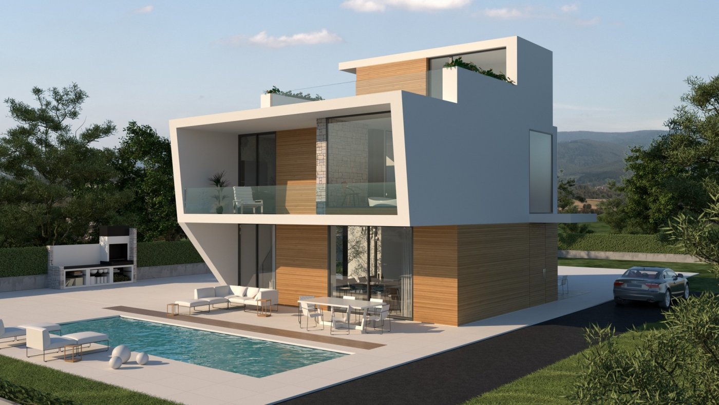 New construction villas 250 m from the beach in campoamor