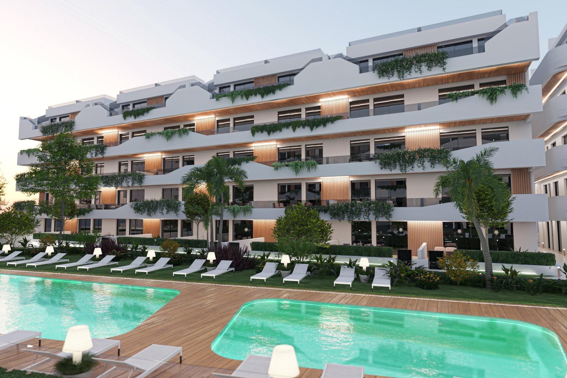 New build tourist apartments in santiago de la ribera, san javier – just 750m from the beach