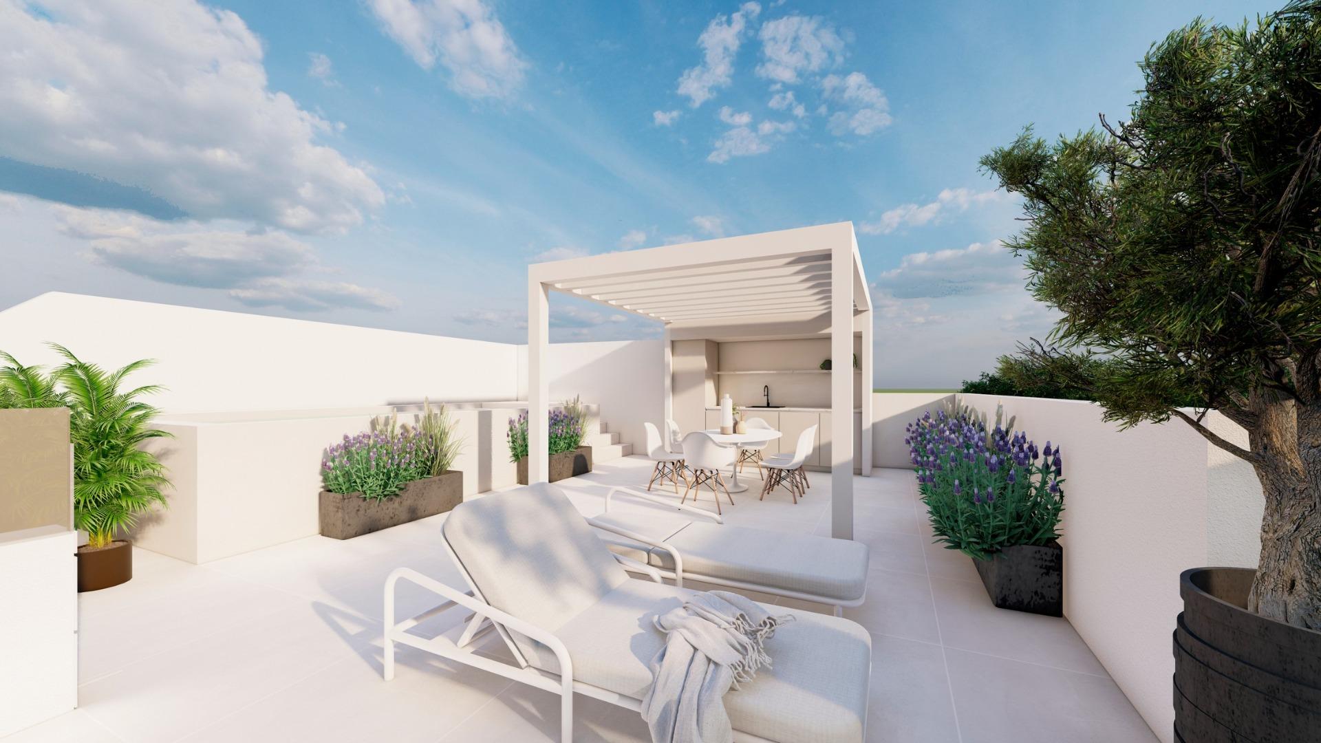 Exclusive new build bungalows with private pool in pilar de la horadada
