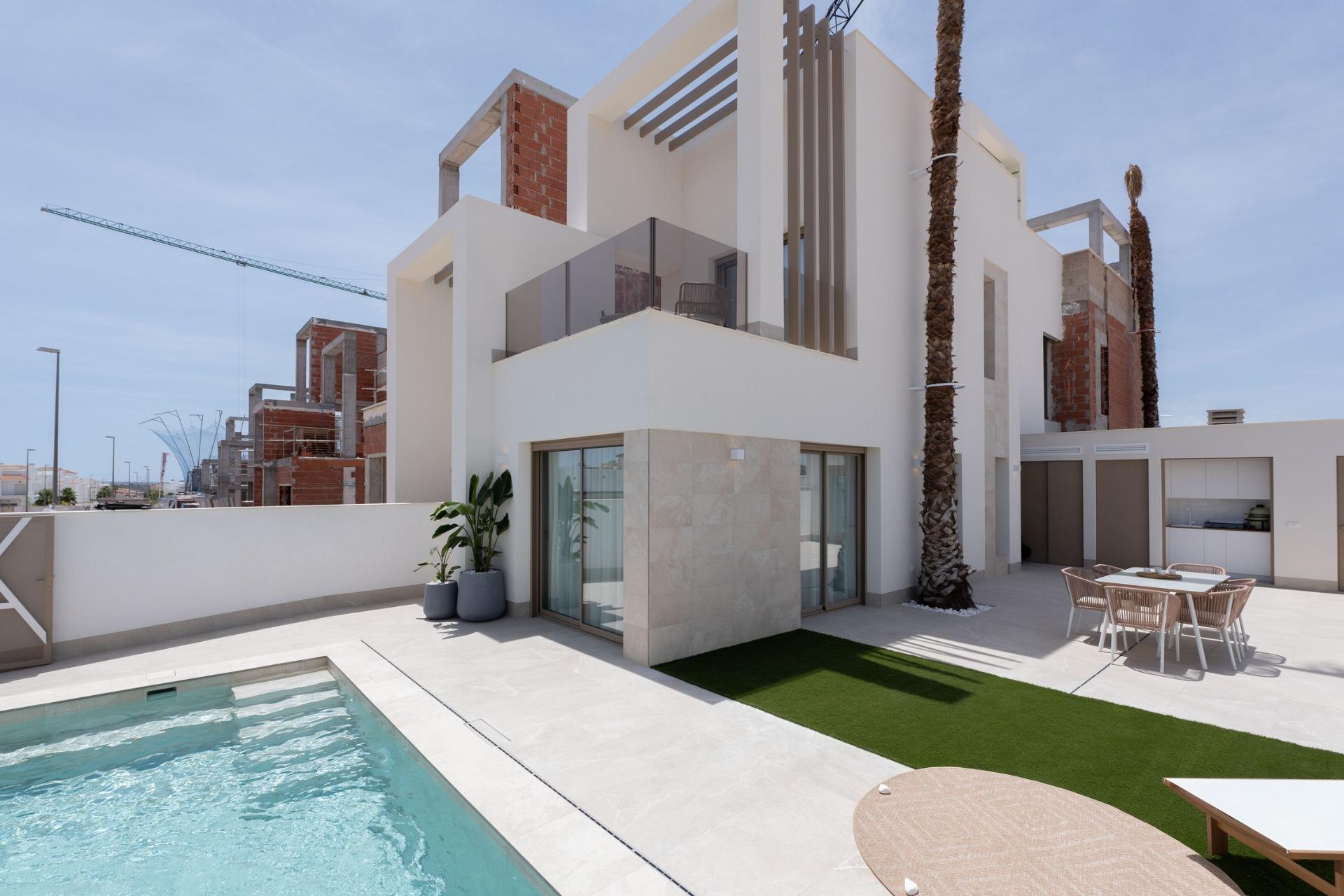 New build villas with private pool at serena golf-los alcazares