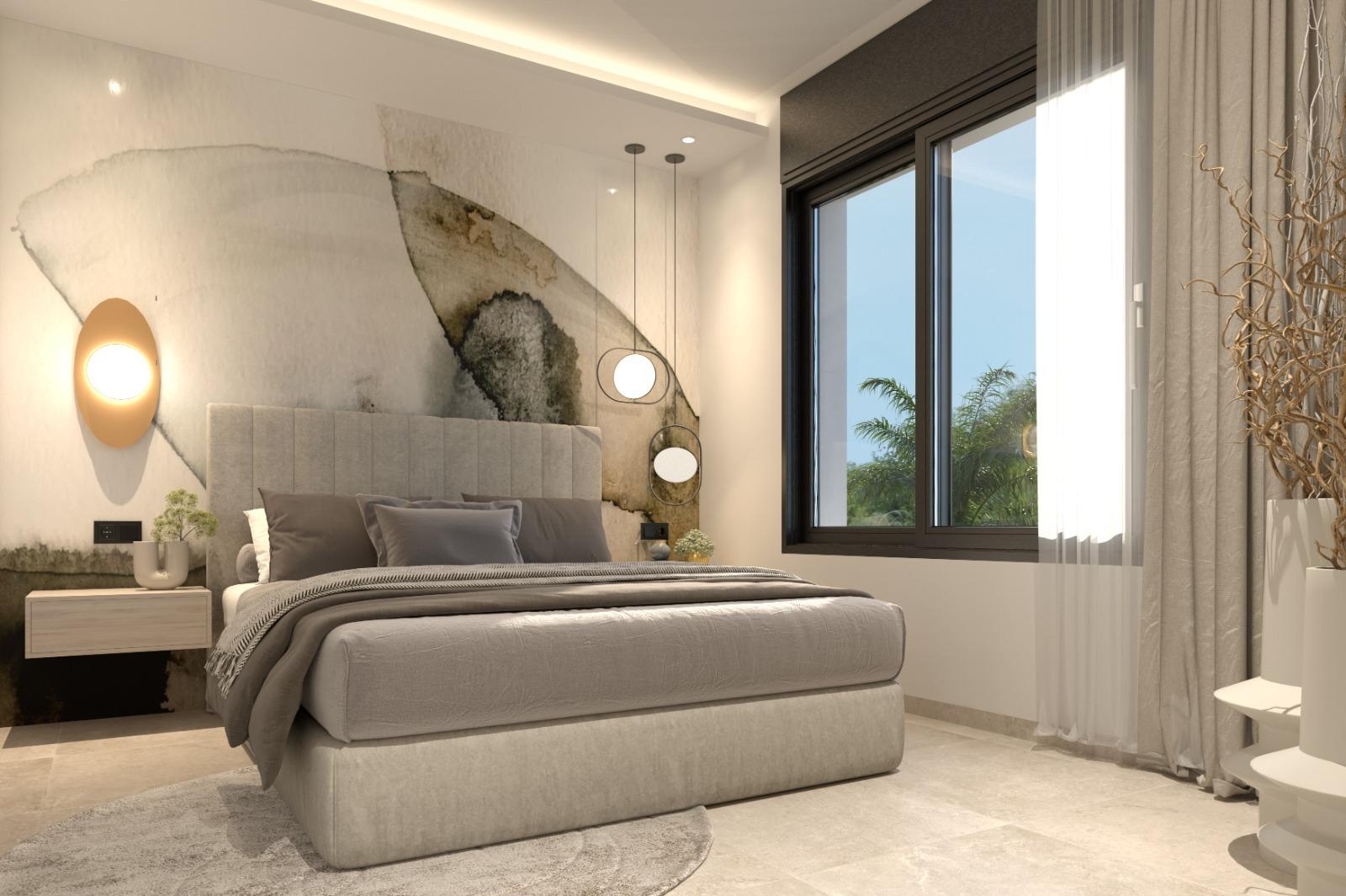 Modern semi detached villas with private pool in las filipinas-orihuela costa