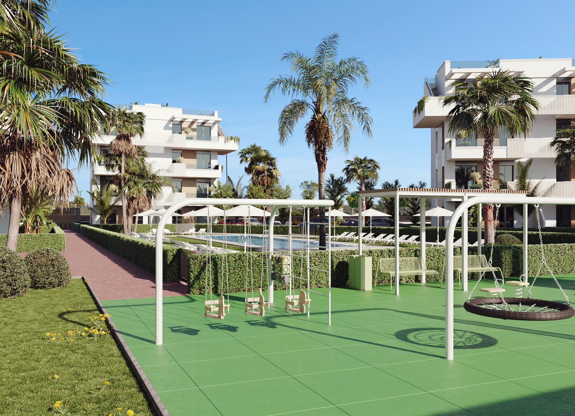 New build tourist apartments in santa rosalía lake and life resort costa cálida