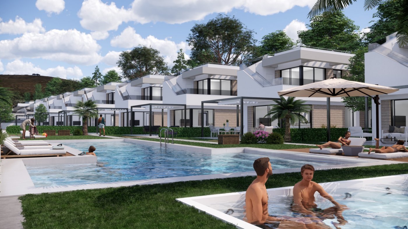 New build villas in pilar de la horadada on the golf course