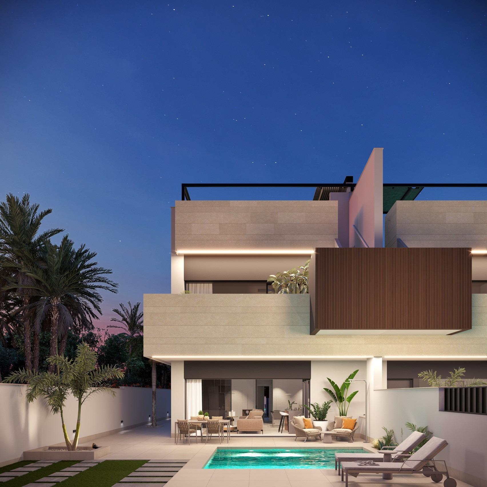 Boutique development of new build homes with private pools in pilar de la horadada
