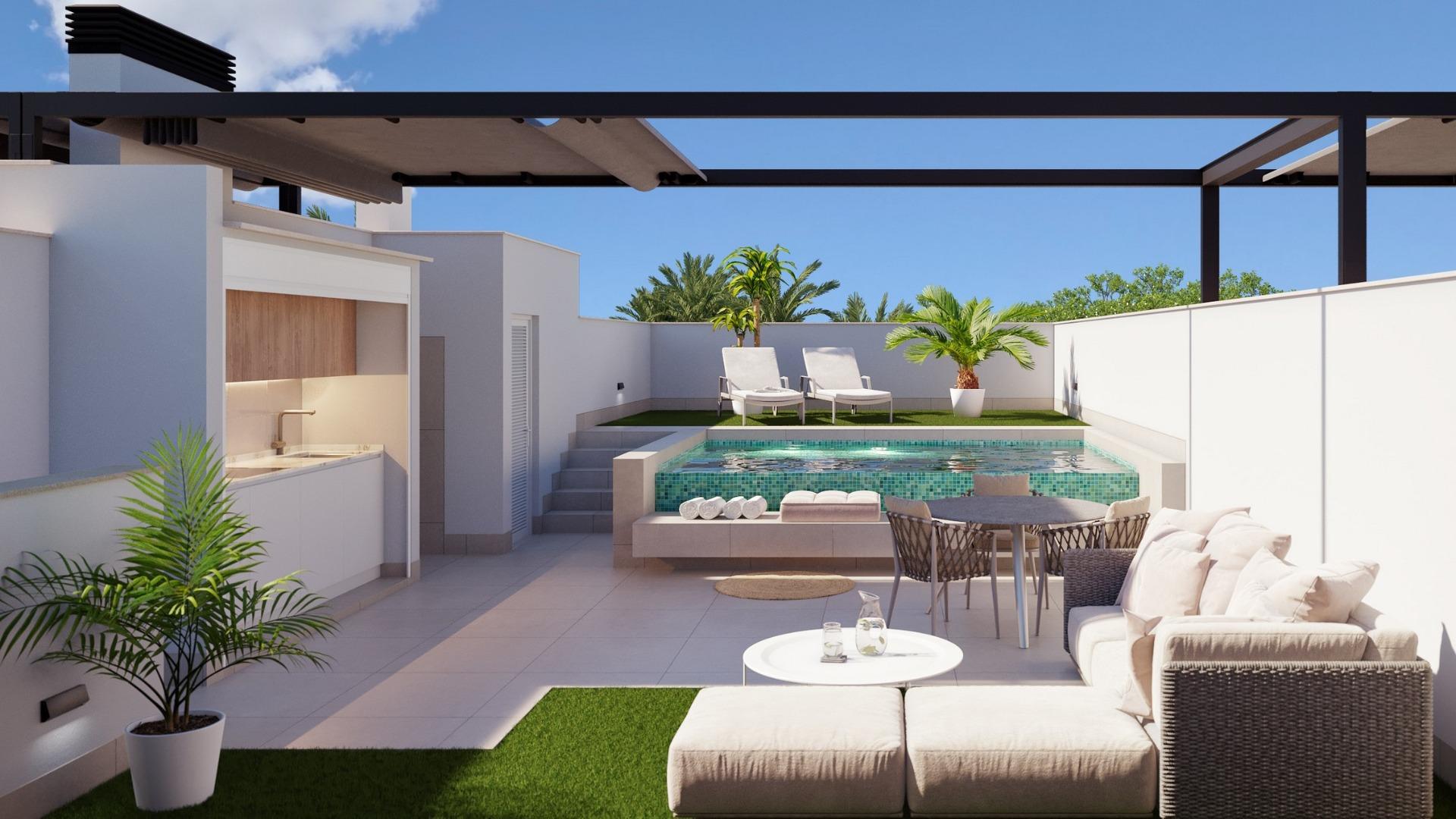 Boutique development of new build homes with private pools in pilar de la horadada