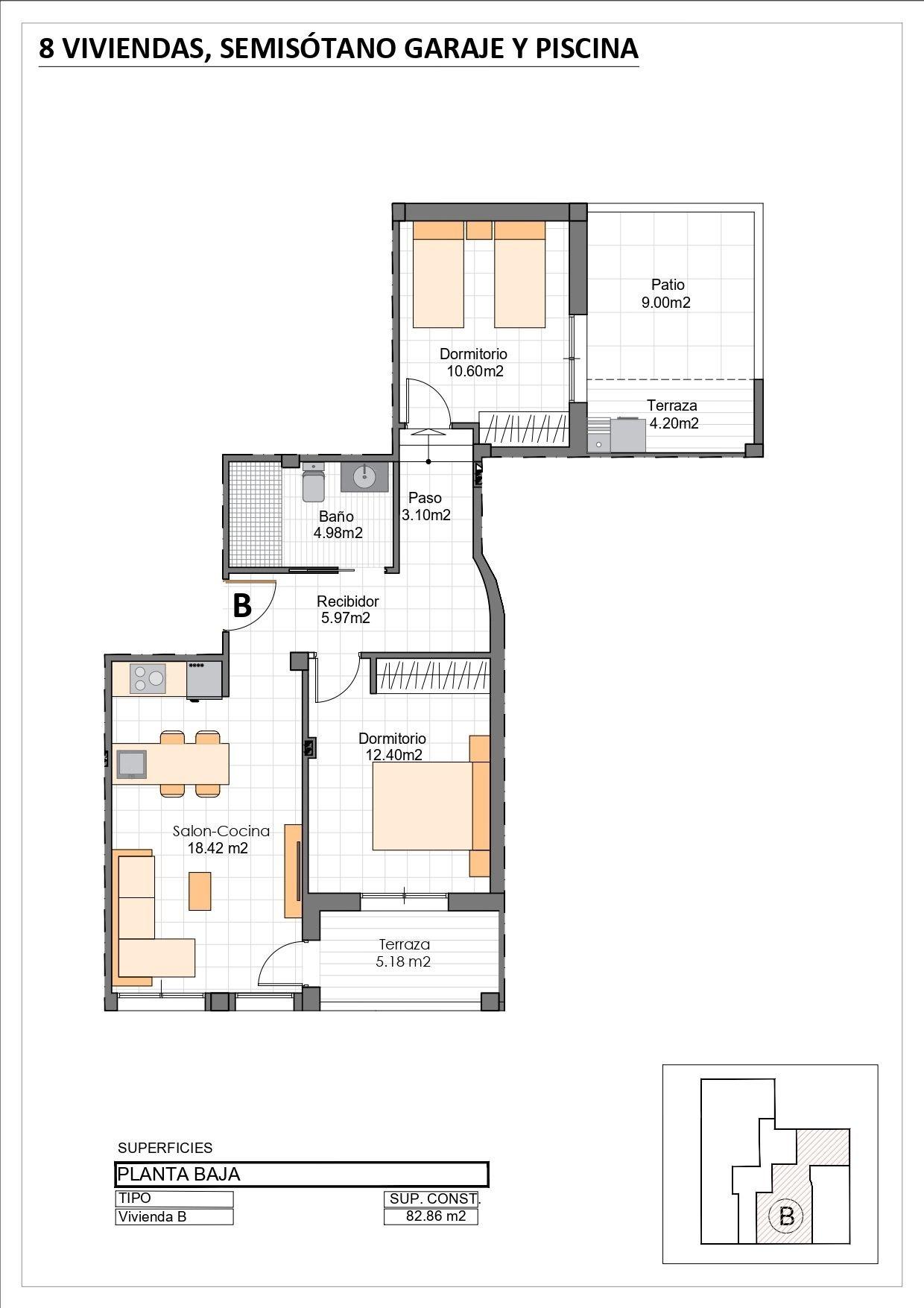 New build apartments for sale 200 m from the beach in lo pagan
