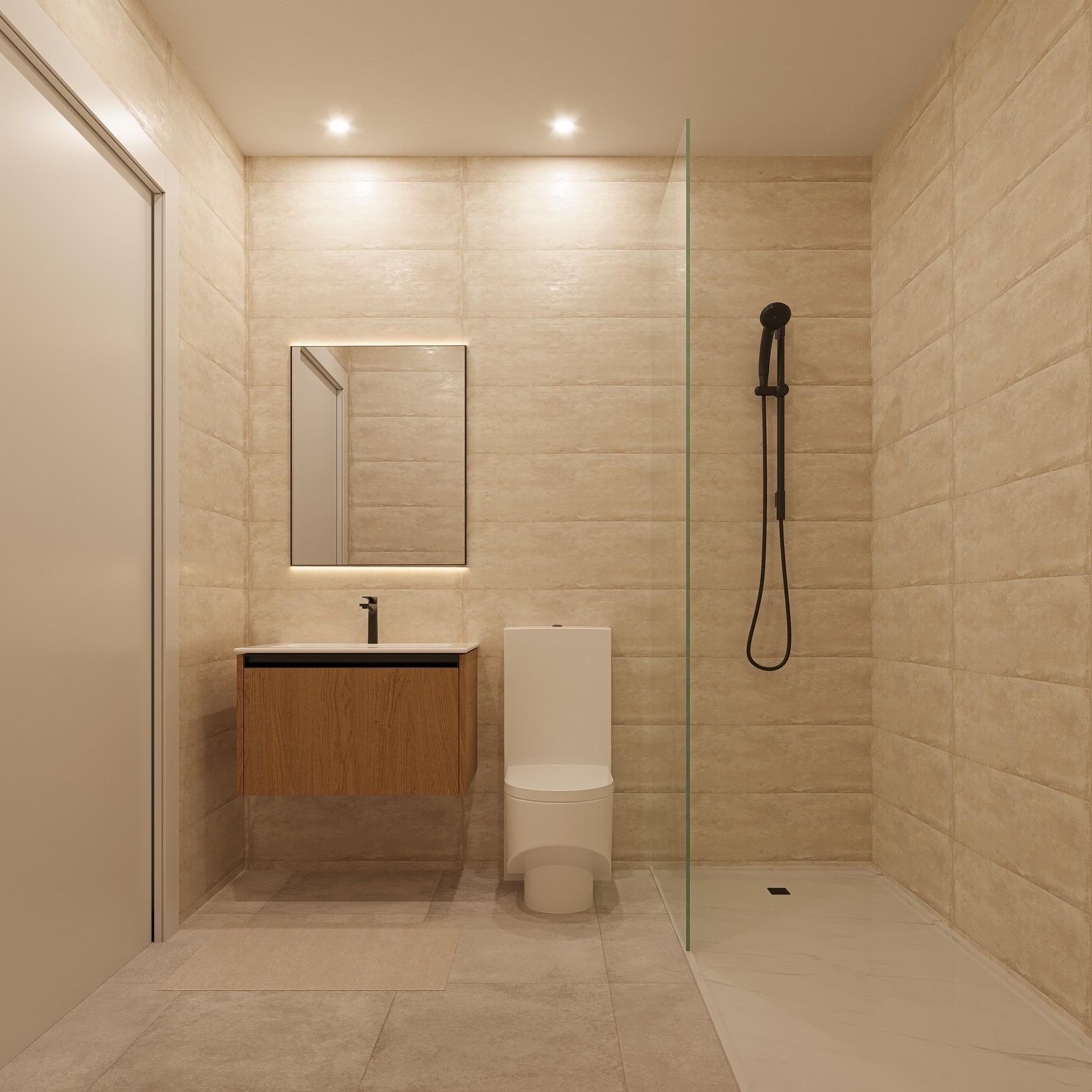 Modern one level villas with private pool and solarium in el jimenado murcia