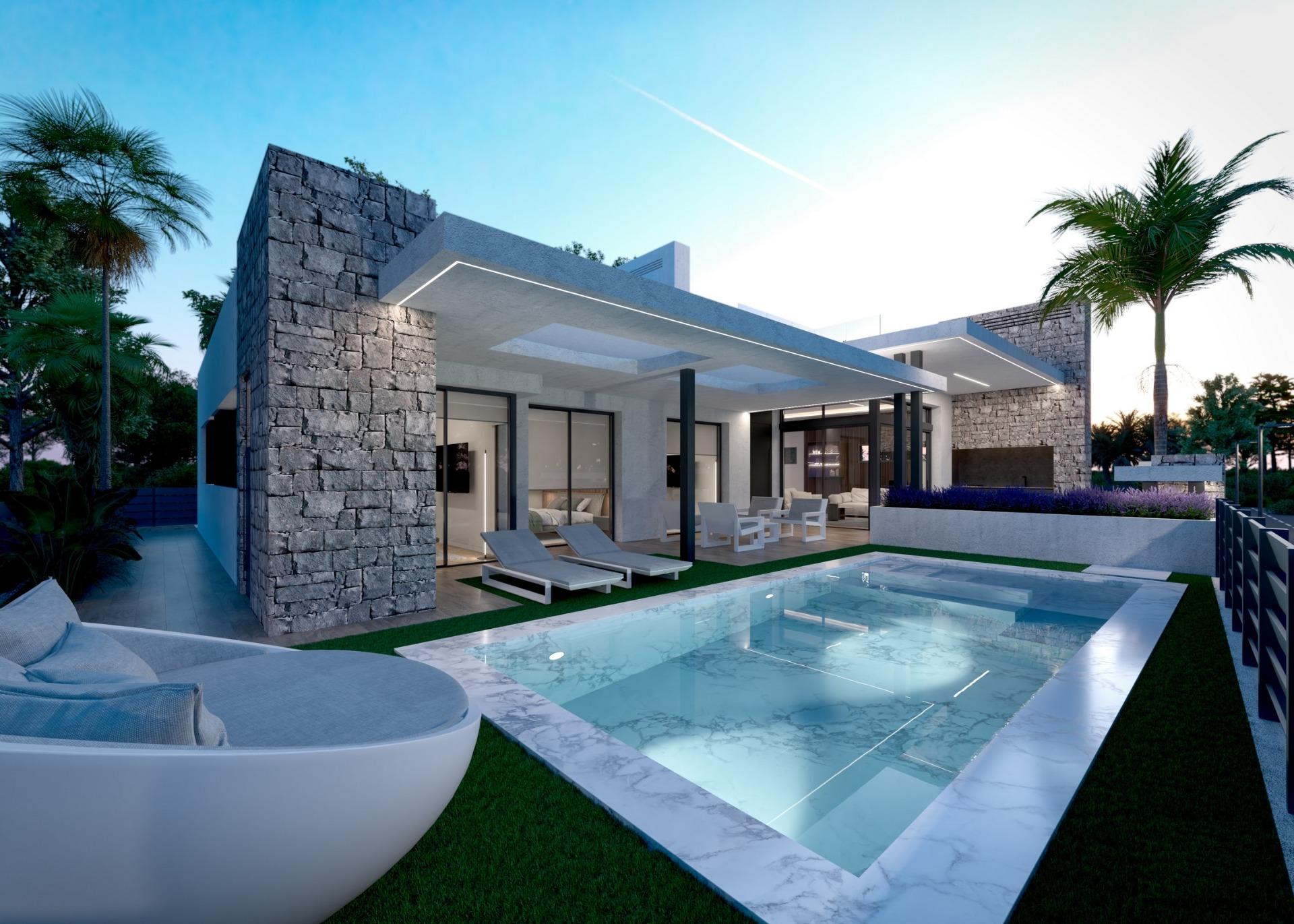 Frontline lake luxury villa in santa rosalia lake and life resort murcia