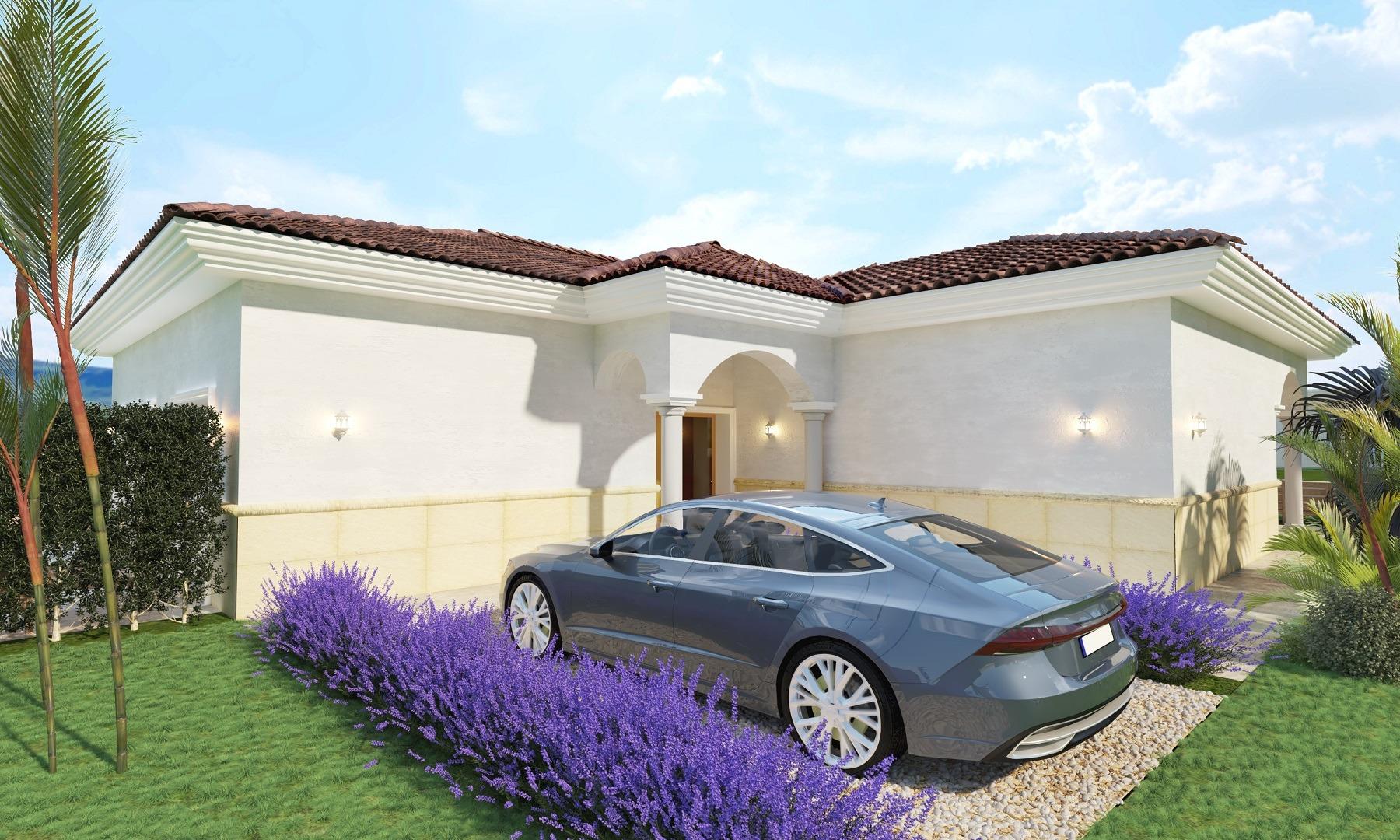 New build villas on large rustic plots in pinoso, alicante