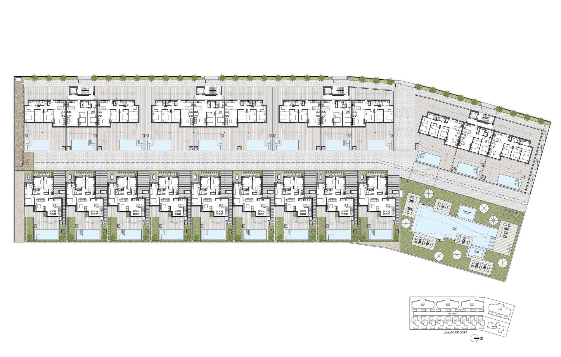New build golf front apartments and villas in la serena golf los alcazares