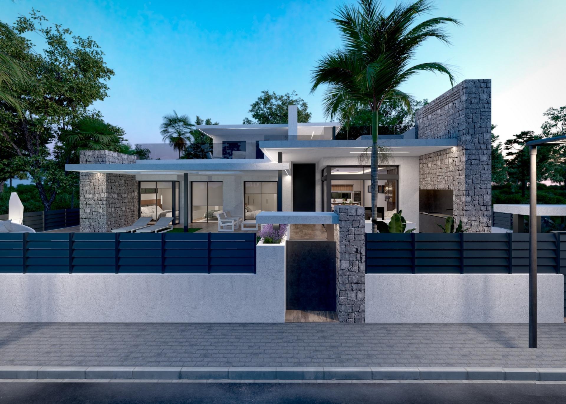 Frontline lake luxury villa in santa rosalia lake and life resort murcia
