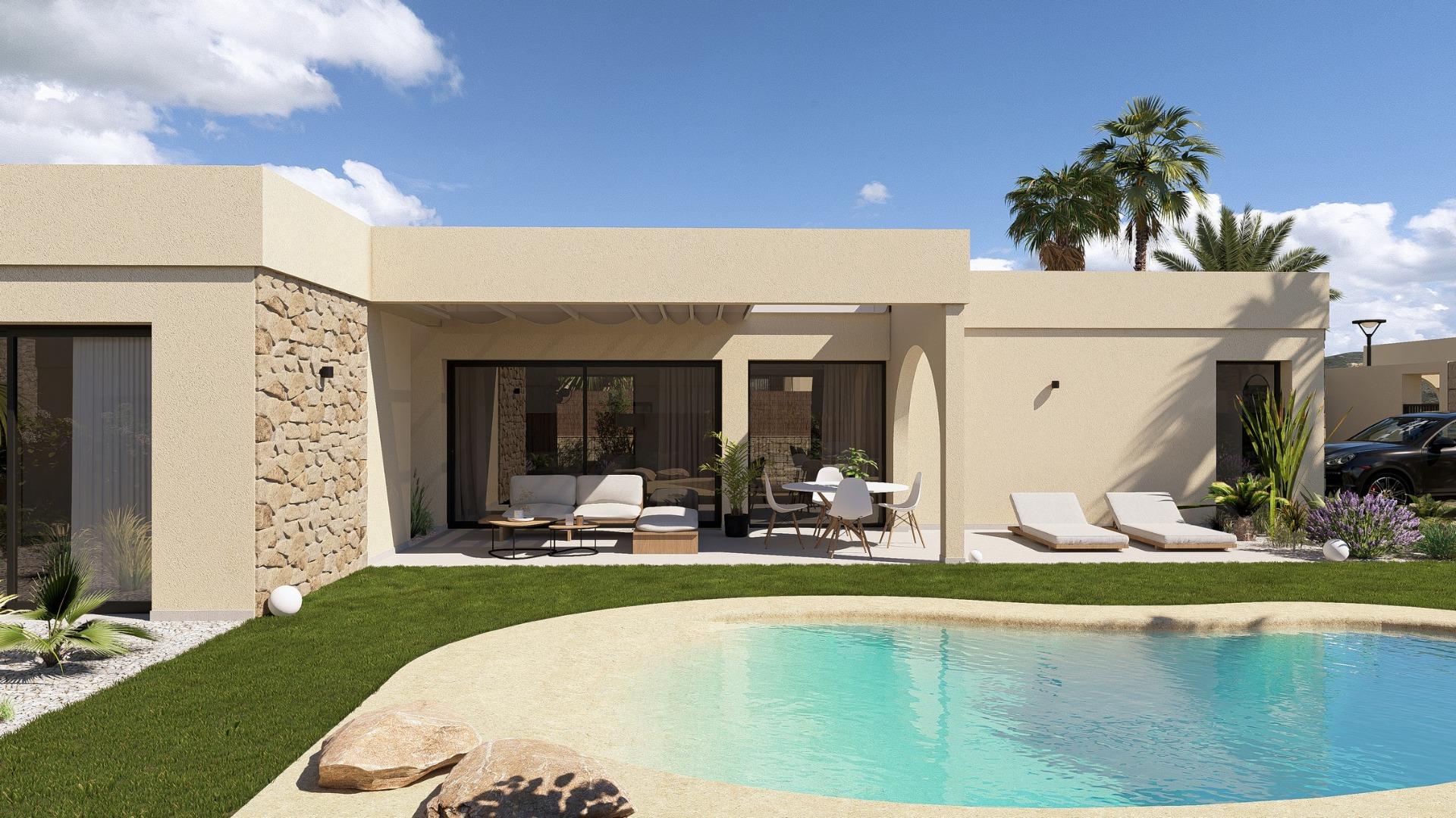 Contemporary one level villas in altaona golf resort murcia
