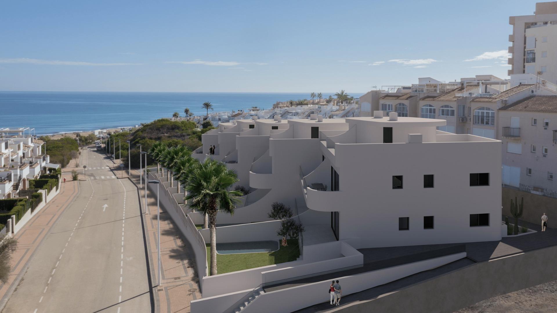 New build bungalows with sea views in la mata, torrevieja