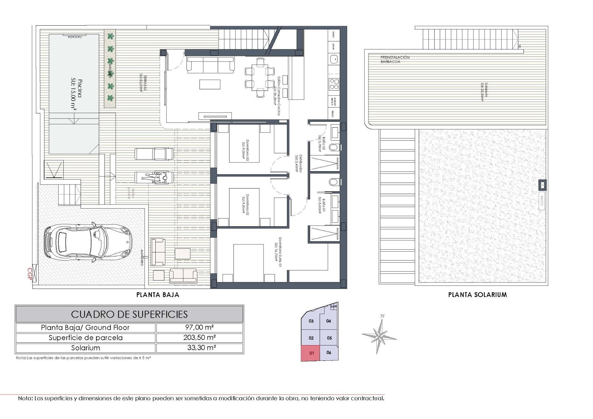 New build ibiza style townhouses in dolores costa blanca