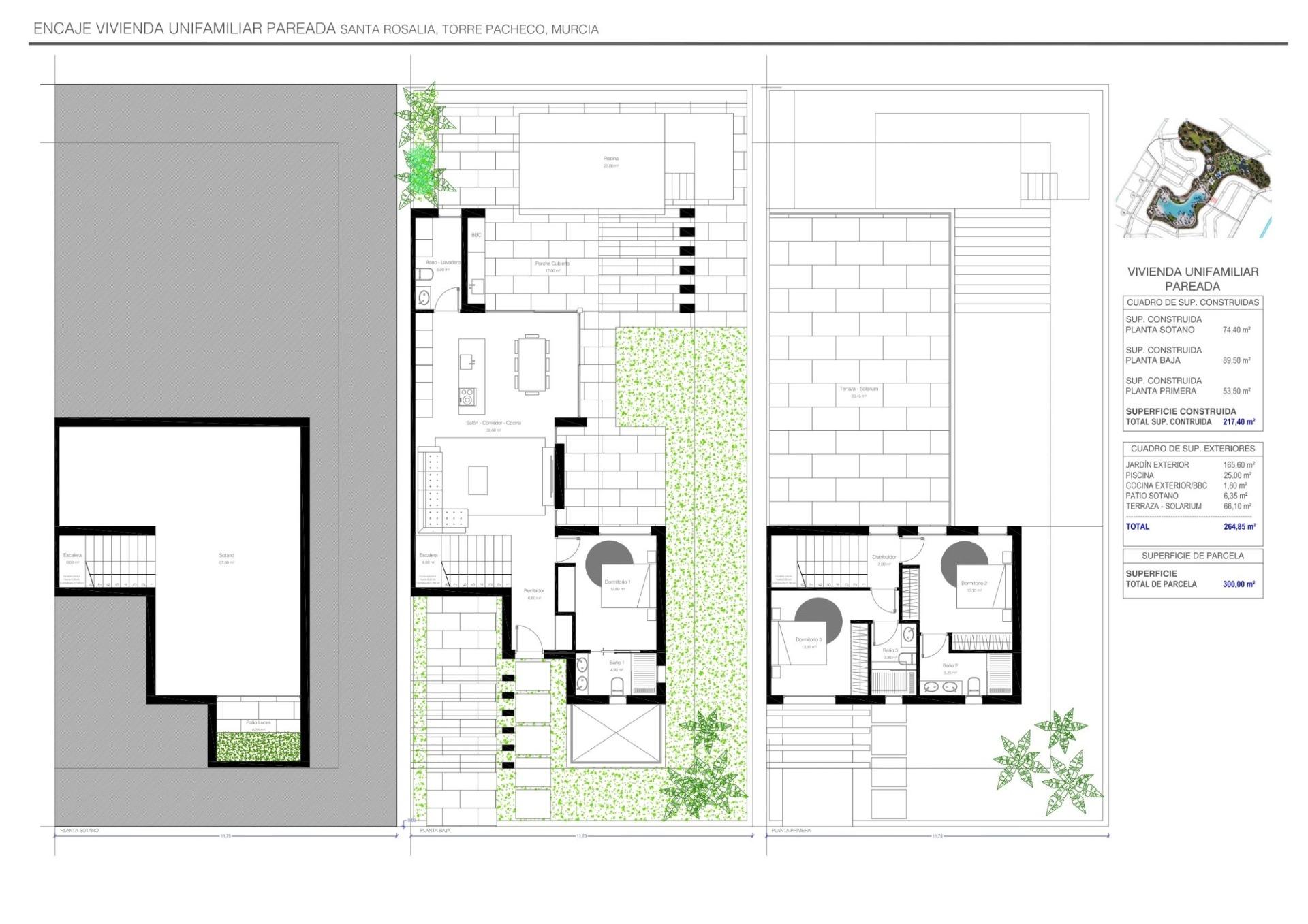 Exclusive front line lake semi detached villas in santa rosalia lake and life resort