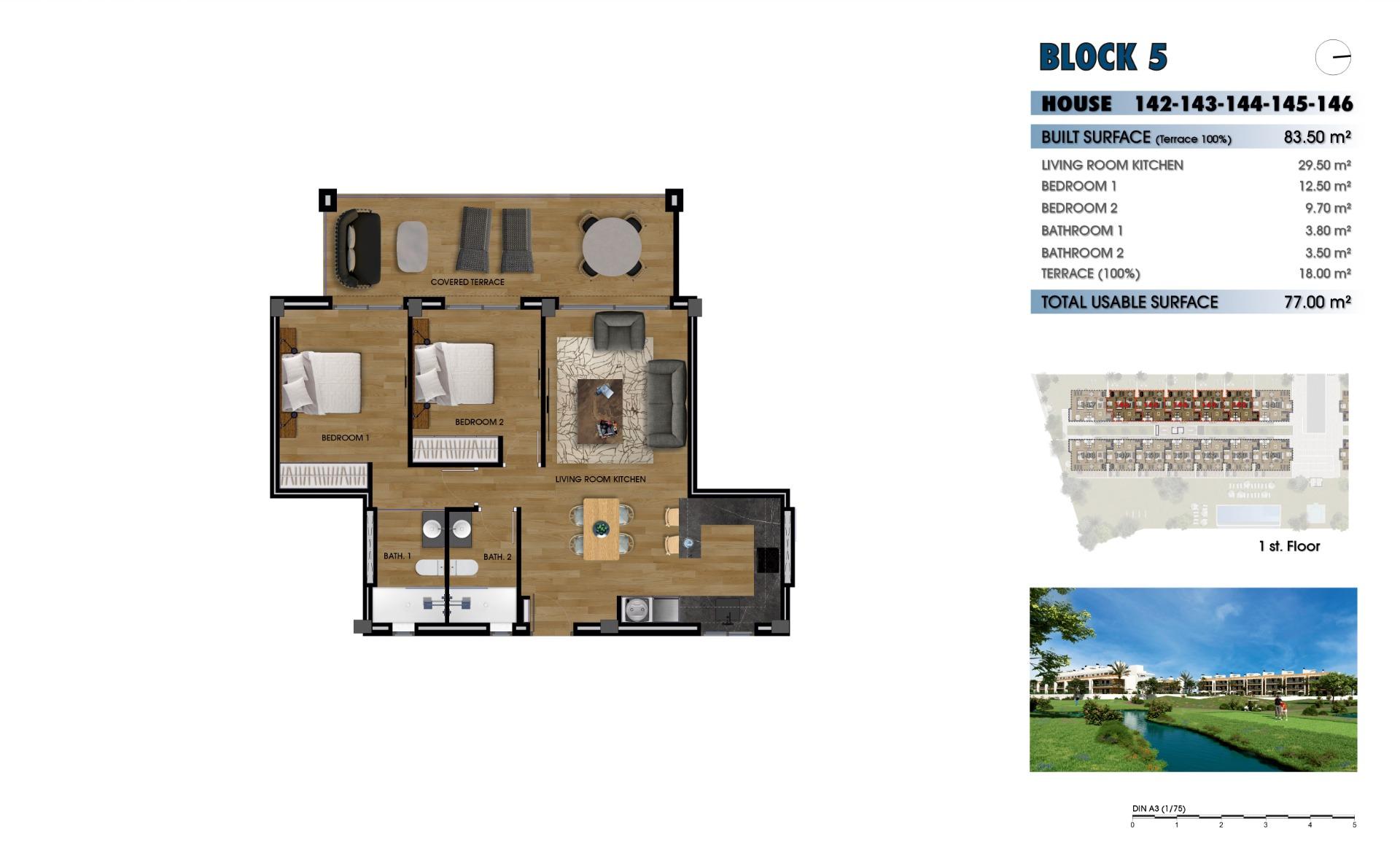 New build residential complex near la serena golf, los alcazares