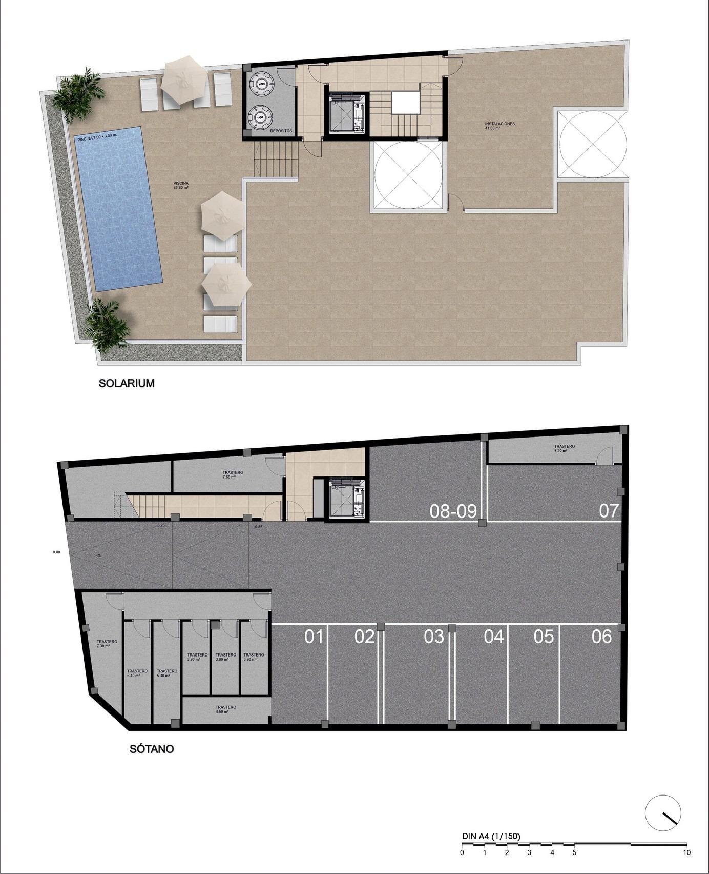 New build apartments for sale in catral alicante with rooftop pool